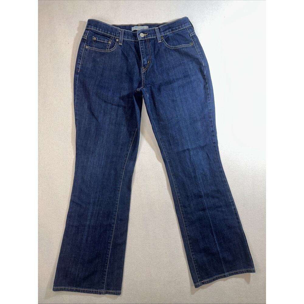 Levi 515 Jeans Womens 10 Boot Cut Mid Rise‎ Dark Wash Denim 33x31.5
